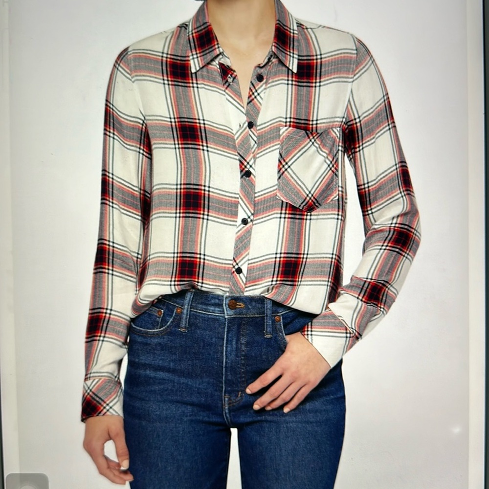 Cosmic Blue Love Hayley Button Down Woven Top